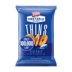 Snips Pretzels Thins Salt - 100,000 LBP