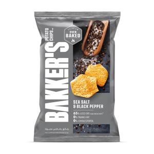 Bakker's Potato Chips Sea Salt & Black Pepper